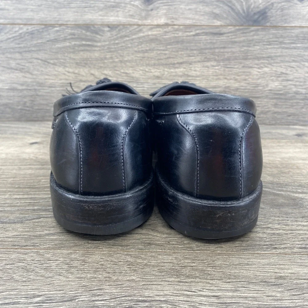 Allen Edmonds Cody Loafer Mens 10.5 D Black Woven Kiltie Tassel 1809 USA